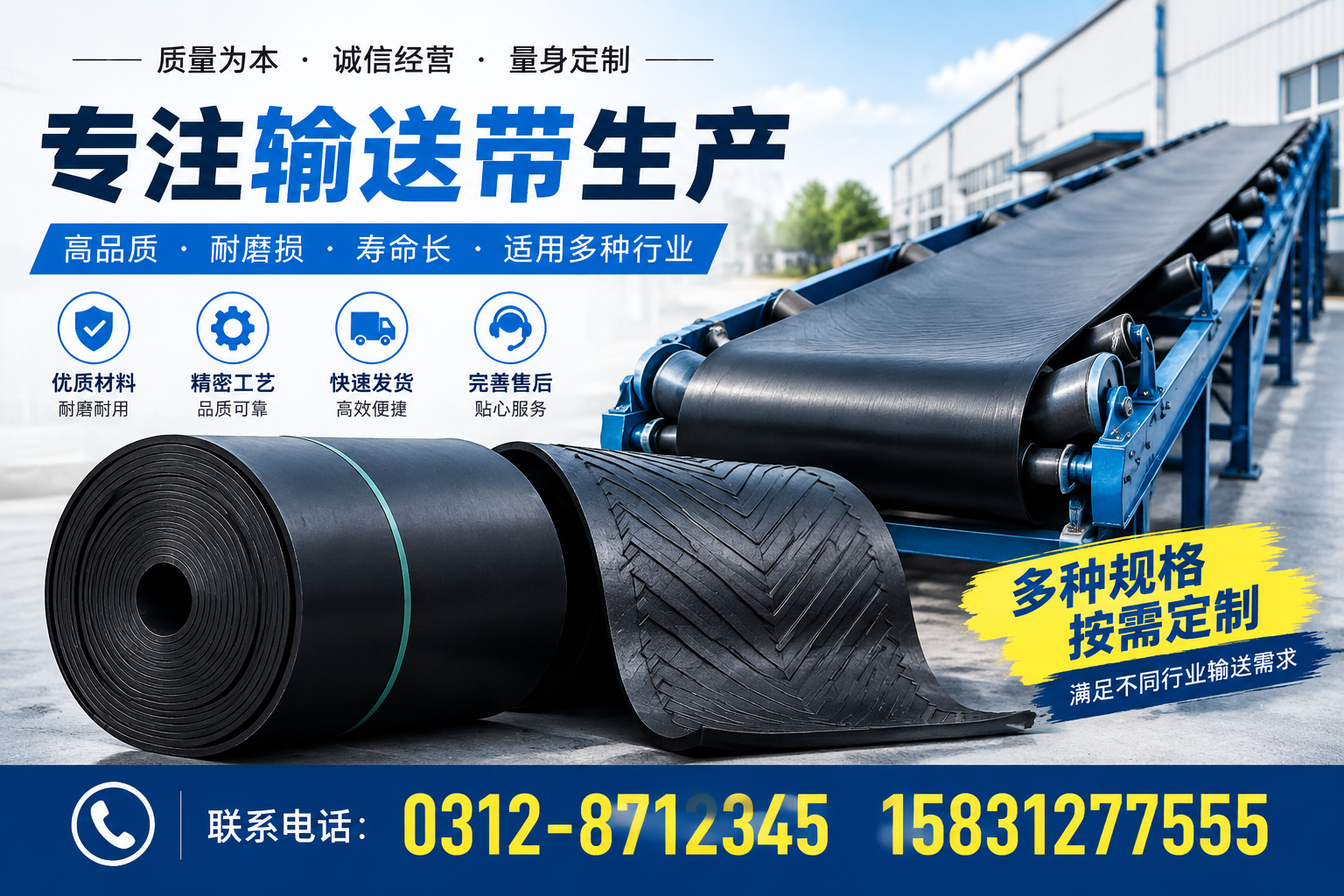 专注输送带生产的工艺流程与优化方案