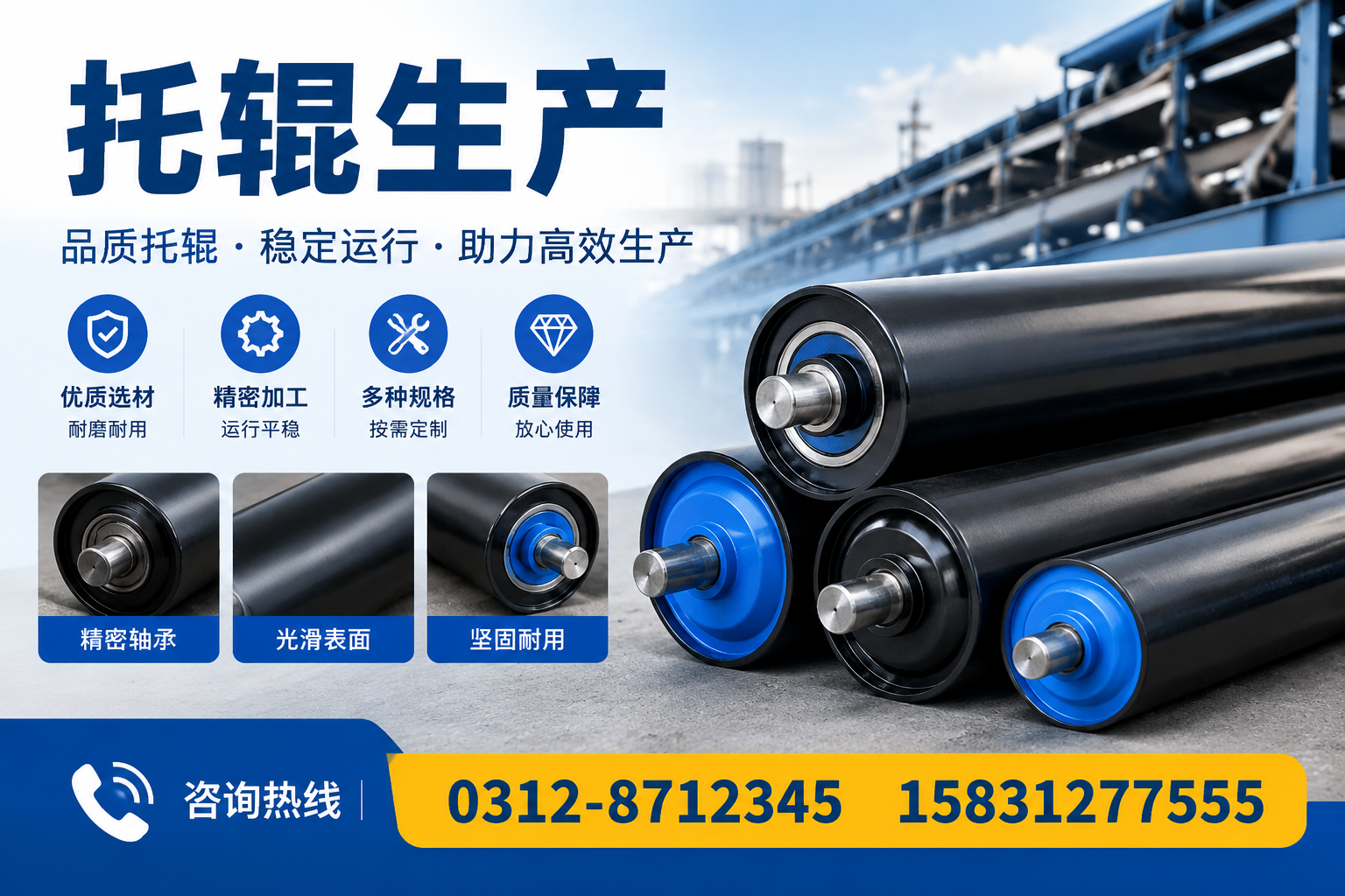 如何定制托辊生产方案，满足图木舒克市场需求
